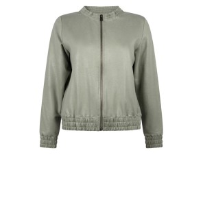 Z Coated luxury jacket - Groen